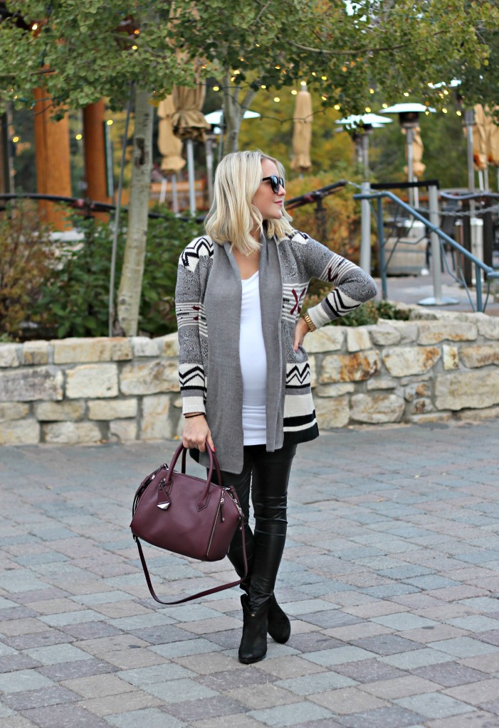 Pregnancy Styling Tip: Long Cardigans