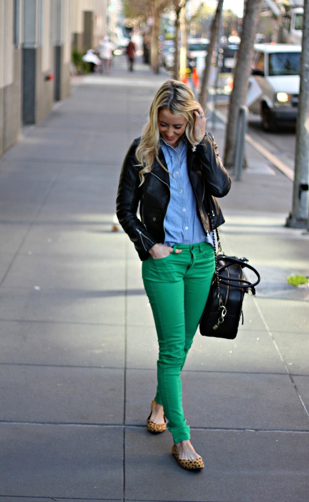 {green} Skinny Jeans & Sausalito